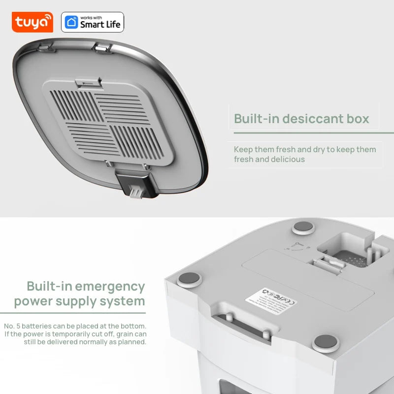 2 Built In One Automatic Feeders for Any Two Animals