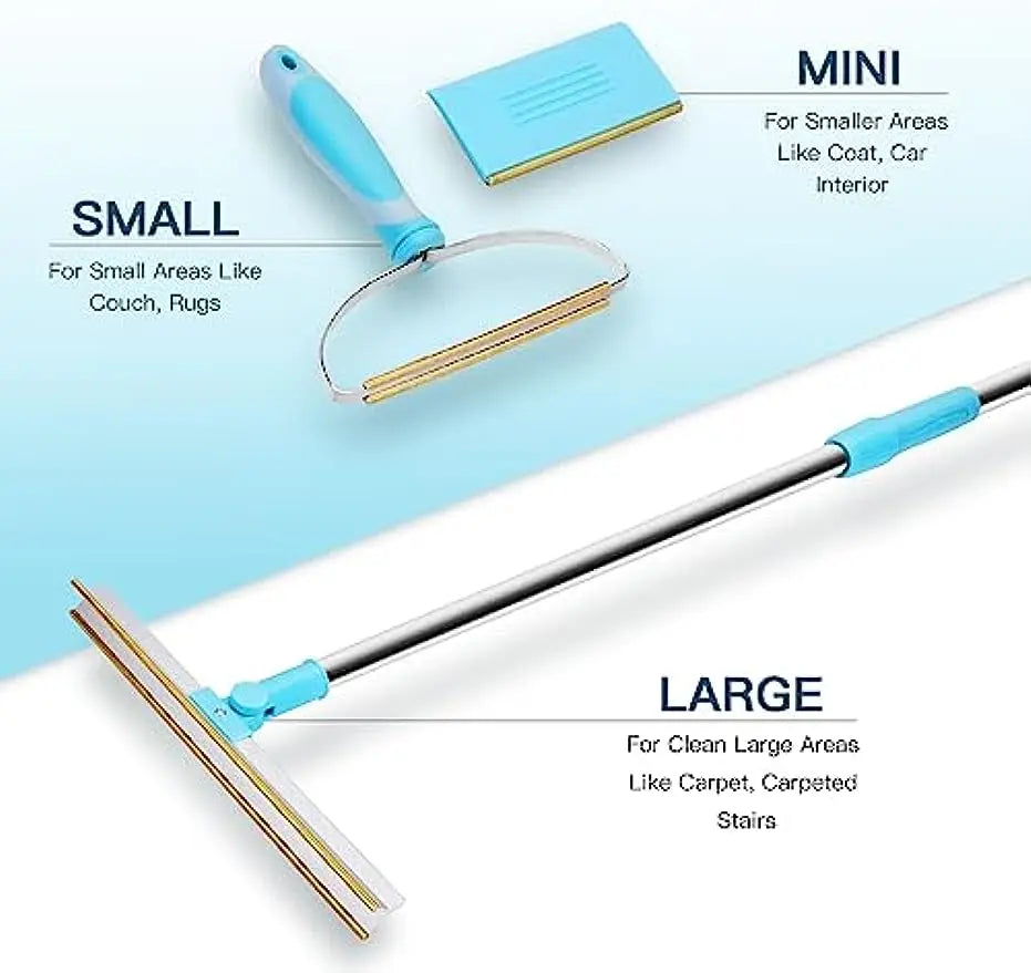 Carpet Rake Pet Hair Remover Set 