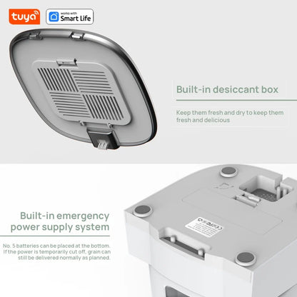 2 Built In One Automatic Feeders for Any Two Animals